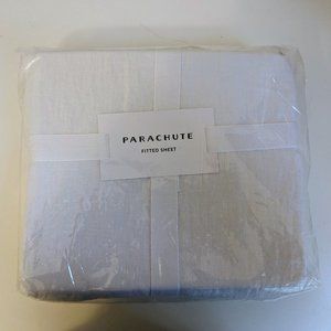 Parachute fitted linen sheet, white, queen size